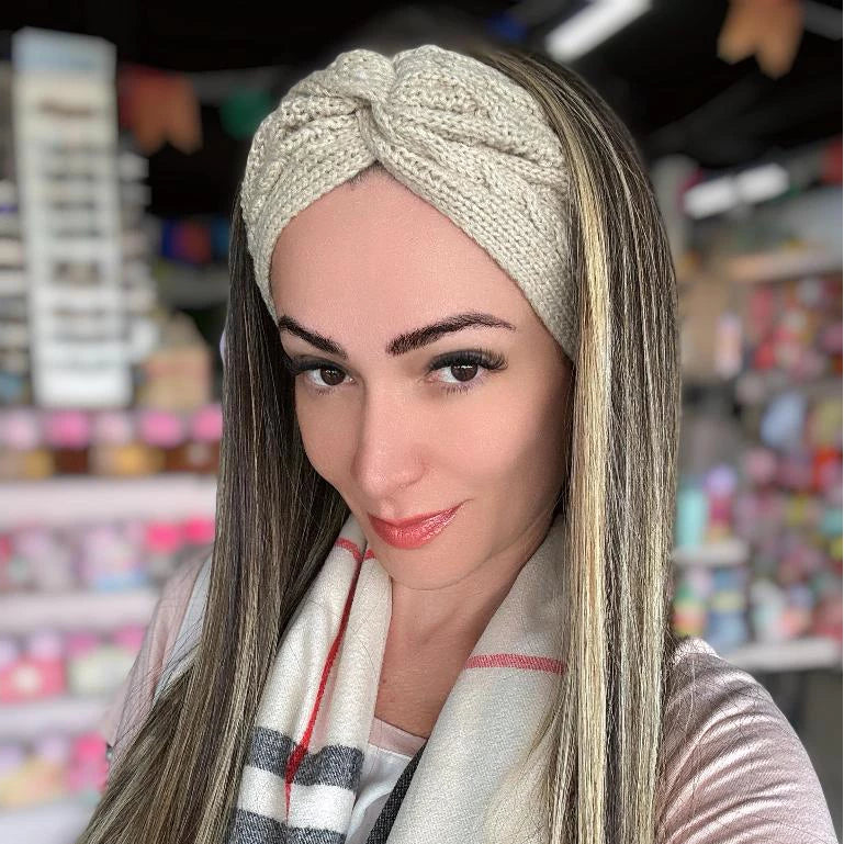 Duplinha de Faixa de Lã Feminina Borda Larga Acessórios Para Cabelos Estilo e Conforto Moda Inverno