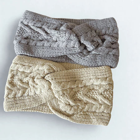 Duplinha de Faixa de Lã Feminina Borda Larga Acessórios Para Cabelos Estilo e Conforto Moda Inverno