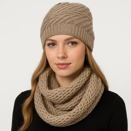 Touca e Cachecol Gorro e Gola moda fashion inverno elegante