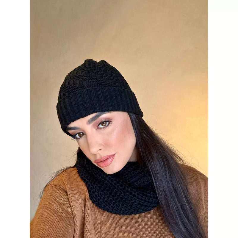 Touca e Cachecol Gorro e Gola moda fashion inverno elegante