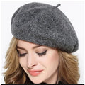 Boina Francesa Feminina Inverno Gorro Lisa Chapéu Premium