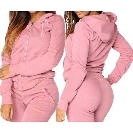 Blusa de Frio Feminina em Moletom Flanelado com Capuz e Zíper