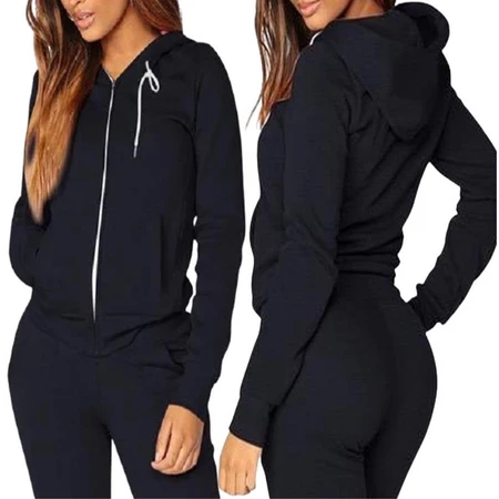 Blusa de Frio Feminina em Moletom Flanelado com Capuz e Zíper