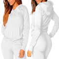 Blusa de Frio Feminina em Moletom Flanelado com Capuz e Zíper