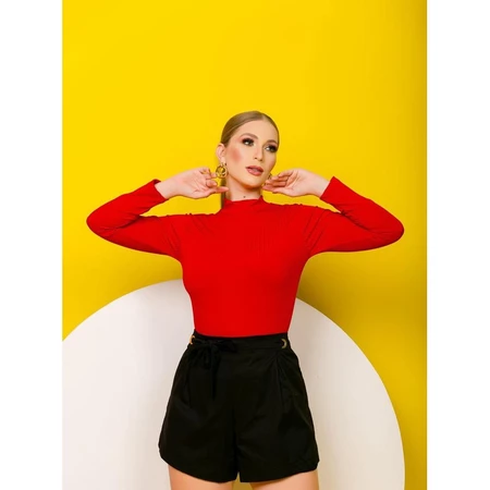 Kit 5 Blusa de Frio Feminina Cacharrel Gola Alta Manga Longa Frio