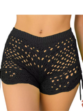 Shorts saida de praia trico feminino moda praia primavera verão