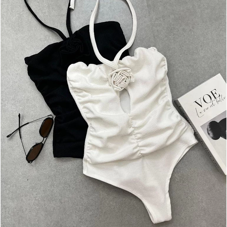 Body Feminino Elegante BODDY FLOR Cavado Bory Bori Bores Maio Verão Praia Lançamento Estilo Bodysuit