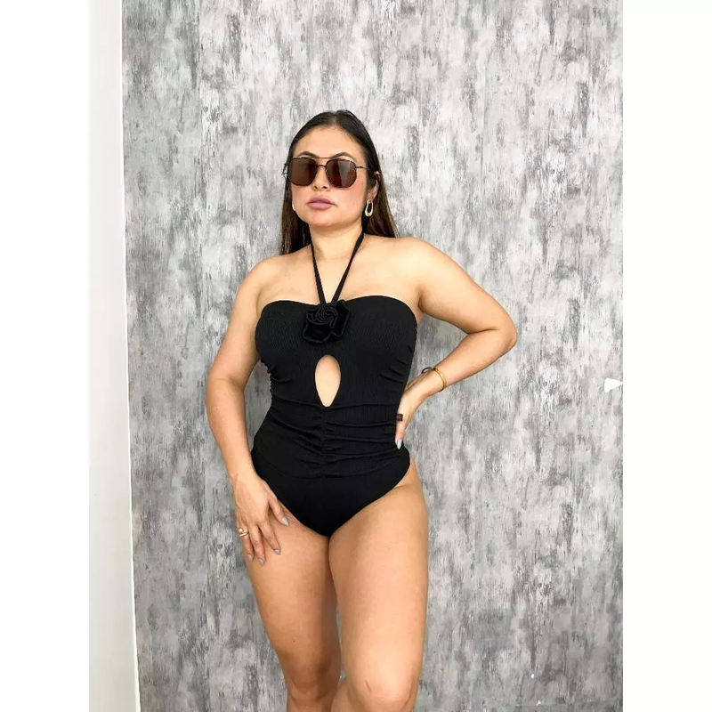 Body Feminino Elegante BODDY FLOR Cavado Bory Bori Bores Maio Verão Praia Lançamento Estilo Bodysuit