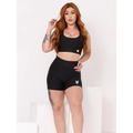 Kit 2 Conjuntos Feminino Academia Short + Top Fitness Cintura Alta Treino Corrida Ciclismo