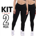 Kit 2 Calça Legging Feminina Suplex Suplo Não Fica Transparente Ideal Para seu Dia a Dia ou Seu Treino