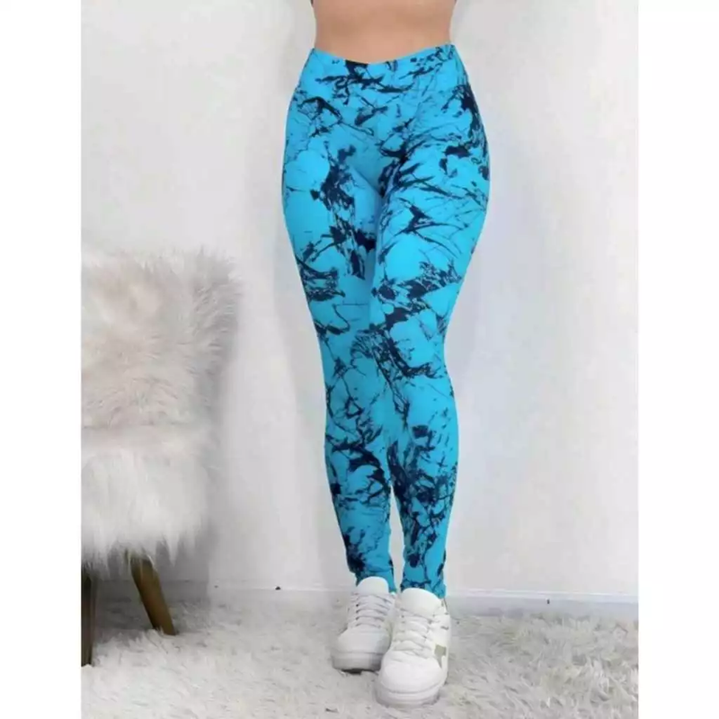 Calça Legging Marmorizada rajada fitness academia