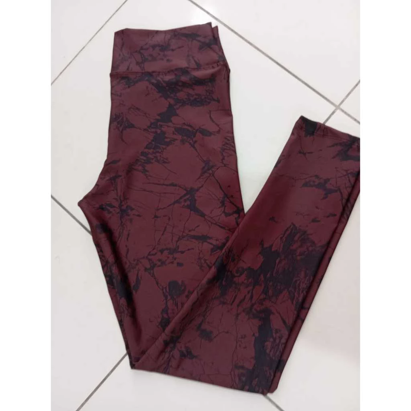 Calça Legging Marmorizada rajada fitness academia