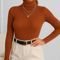 Blusas De Frio Em Trico Cacharrel Tricot Feminino Manga Longa Moda Inverno Individual e Kit