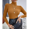 Blusas De Frio Em Trico Cacharrel Tricot Feminino Manga Longa Moda Inverno Individual e Kit