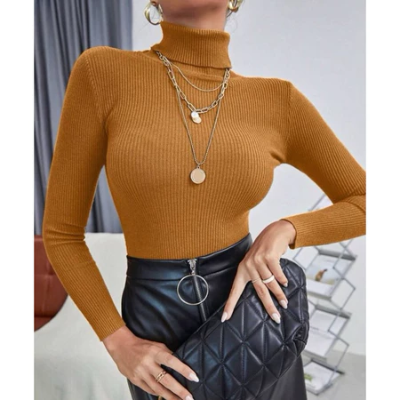 Blusas De Frio Em Trico Cacharrel Tricot Feminino Manga Longa Moda Inverno Individual e Kit