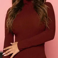 Blusas De Frio Em Trico Cacharrel Tricot Feminino Manga Longa Moda Inverno Individual e Kit