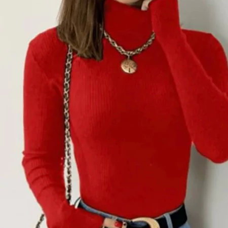 Blusas De Frio Em Trico Cacharrel Tricot Feminino Manga Longa Moda Inverno Individual e Kit