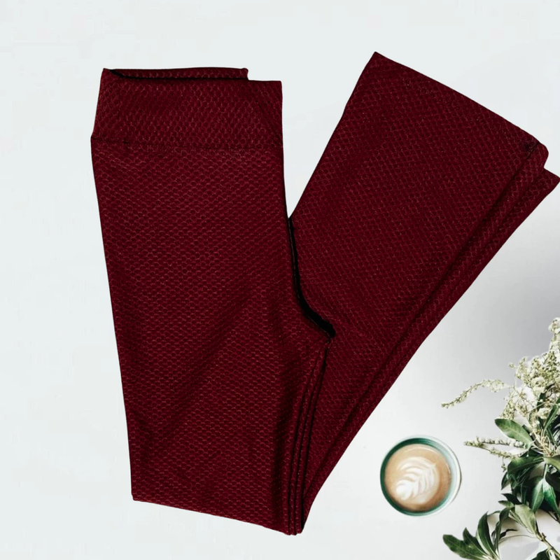 Calça Feminina Flare Bailarina colmeia casual