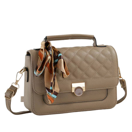 Bolsa Feminina Transversal Com Lencinho Bau Tiracolo Espaçosa Bolsa Feminina Estruturada Media Com Alça
