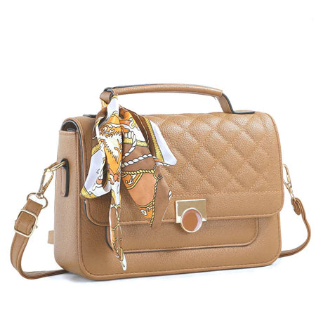 Bolsa Feminina Transversal Com Lencinho Bau Tiracolo Espaçosa Bolsa Feminina Estruturada Media Com Alça