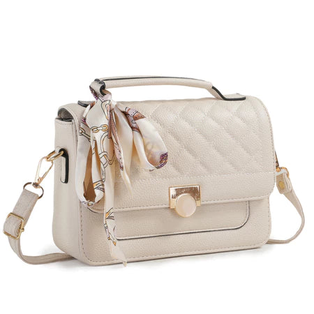 Bolsa Feminina Transversal Com Lencinho Bau Tiracolo Espaçosa Bolsa Feminina Estruturada Media Com Alça