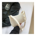 Novo estilo coreano moda criativa pequena bolsa quadrada de lã de fibra para mulheres