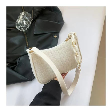 Novo estilo coreano moda criativa pequena bolsa quadrada de lã de fibra para mulheres