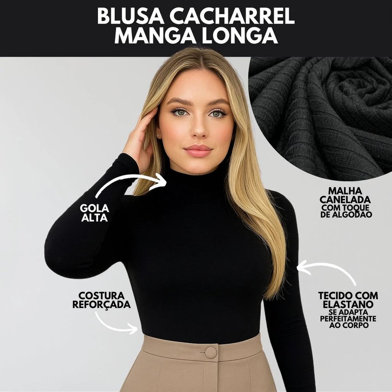 KIT 3 Blusa Termica Feminina Blusa De Frio Feminina Blusa Gola Alta Feminino Blusas Cacharrel