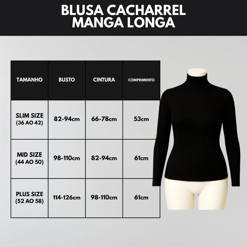 KIT 3 Blusa Termica Feminina Blusa De Frio Feminina Blusa Gola Alta Feminino Blusas Cacharrel
